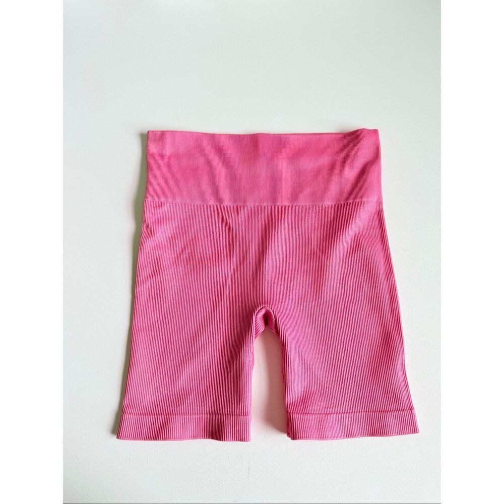 PACSUN pink Active Seamless Ribbed Biker Shorts Small